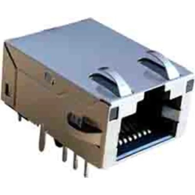 Wurth Elektronik Through Hole LAN Ethernet Transformer, 1 Output, Insertion Loss -1.5dB, 24.5 mm Depth, 120μH 7499611420
