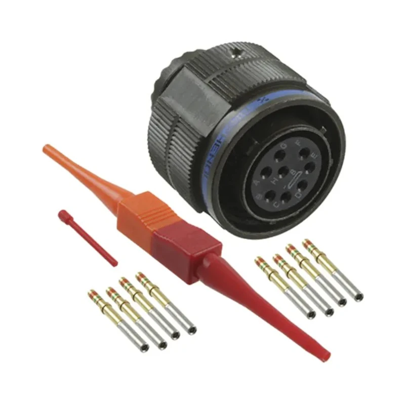 Amphenol Limited MIL Spec Circular Connector 8 Contacts 600/850V ac 7.5A Aluminium Shell, Olive Drab Cadmium D38999/26WC8SN