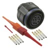 Amphenol Limited MIL Spec Circular Connector 8 Contacts 600/850V ac 7.5A Aluminium Shell, Olive Drab Cadmium D38999/26WC8SN