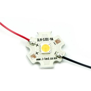 Intelligent LED Solutions Stanley N6J PowerStar LED Array 1-LEDs White 16500K 3V 2.25W ILH-SK01-CW95-SC211-WIR200.