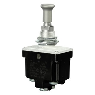 Honeywell Technologies Toggle Switch, Bushing Mount, On-On-On, DPDT, Screw Terminal, 28 V dc, 125 V ac 2TL222-7E