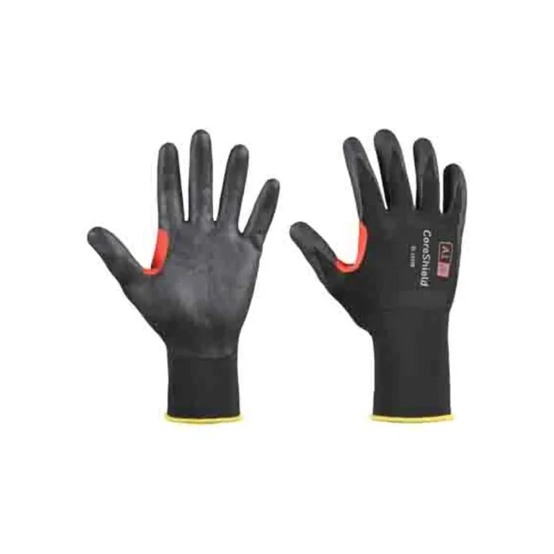 Honeywell Safety CoreShield Black HPPE Gloves with Nitrile Foam Coating Size 9 21-1518B/9L