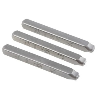 RS Pro 2.5 mm x 27 Piece Engraving Letter Punch Set Chrome Vanadium Steel, Hardened HRC 58-60 875-4718