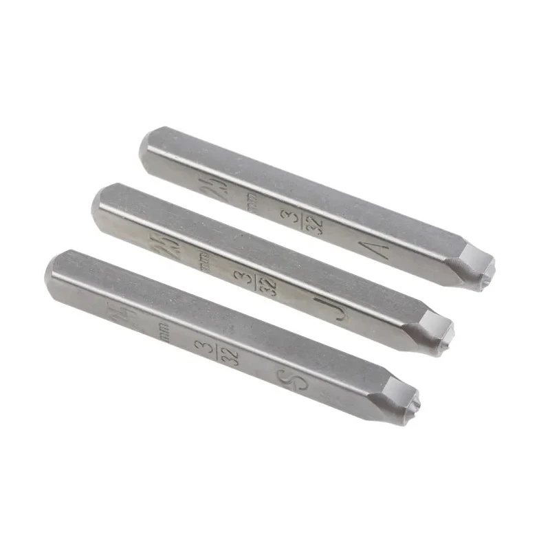 RS Pro 2.5 mm x 27 Piece Engraving Letter Punch Set Chrome Vanadium Steel, Hardened HRC 58-60 875-4718