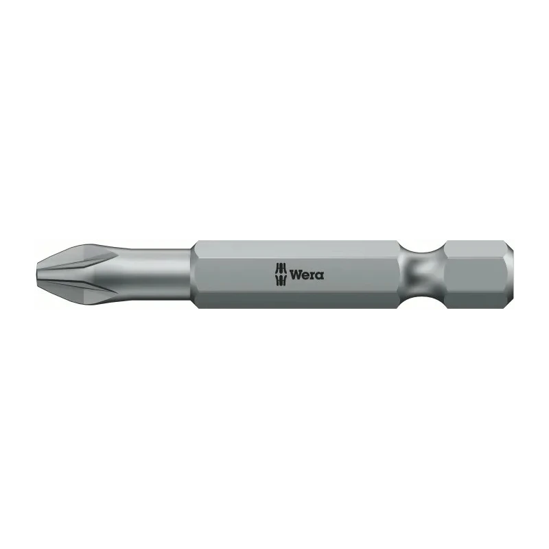 Wera Screwdriver Bit 1/4 in Tip PZ3 Tip Hex Drive 50 mm Overall 1-Piece 05060015001