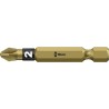 Wera Screwdriver Bit 1/4 in Hex Drive PZ2 Size, 50 mm Overall Length Model 05059912001
