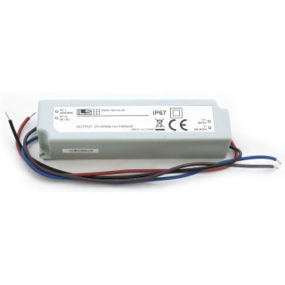 Intelligent LED Solutions IP67 Single Output 60W Constant Current LED Driver, 110V, 40V, 1.2A 