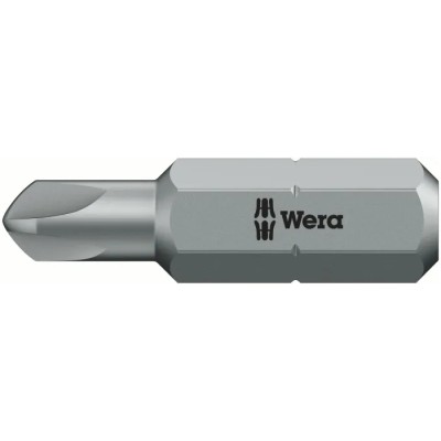 Wera Screwdriver Bit 1/4 in Hex Drive 25 mm Overall Length TQ10 Model