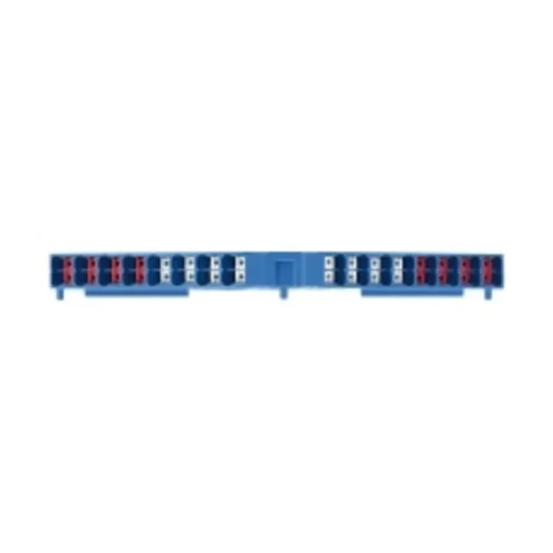 Weidmüller P Series DIN Rail Terminal Block Blue, 8-Level, Push-in, 10A, 300V 1173900000