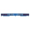 Weidmüller P Series DIN Rail Terminal Block Blue, 8-Level, Push-in, 10A, 300V 1173900000