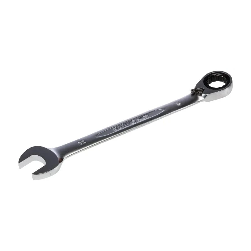 Bahco Ratchet Spanner 22 mm, 290mm Overall Length, Alloy Steel Chrome Finish 1RM-22