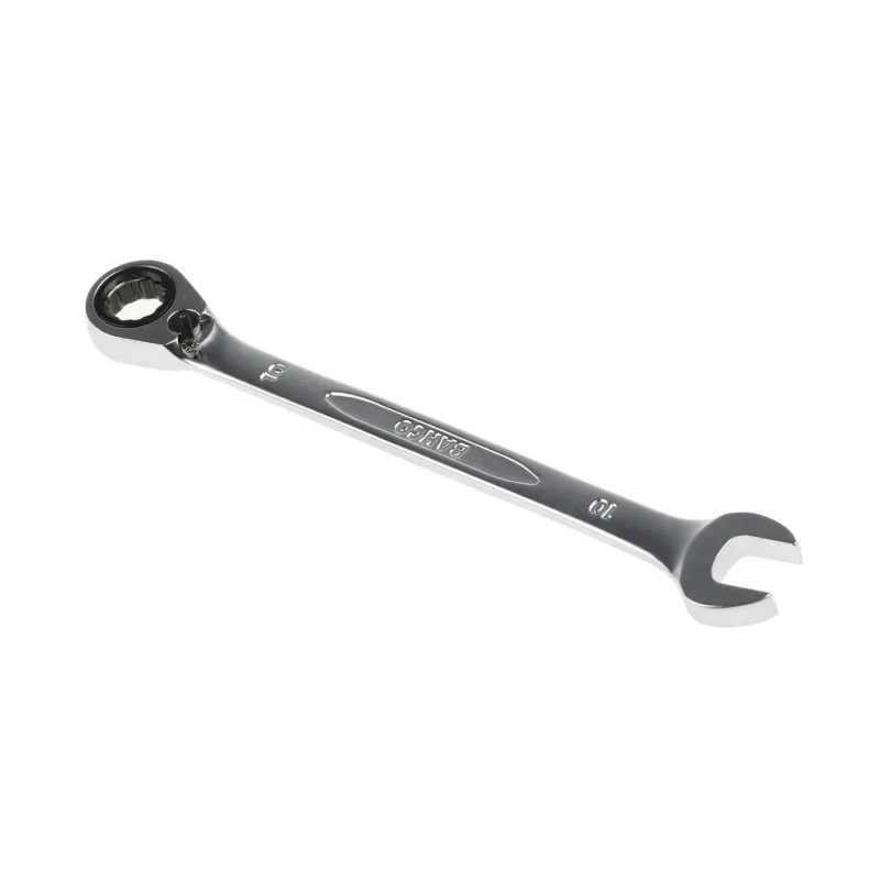 Bahco Ratchet Spanner 10 mm Metric Size Alloy Steel Chrome Finish 159mm Overall Length 1RM-10