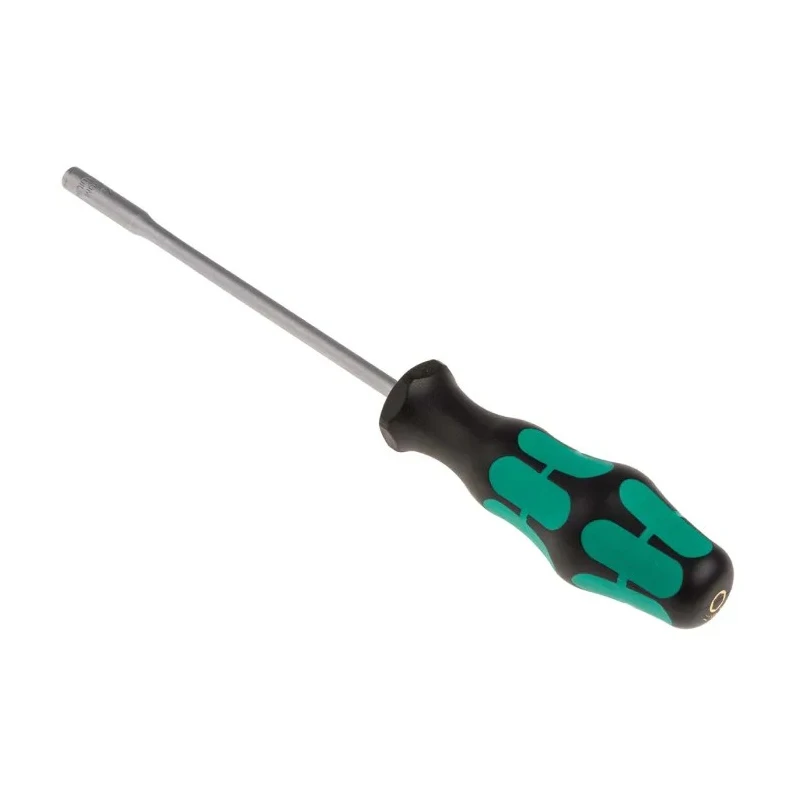 Wera High-Quality Hexagon Nut Driver 4 mm Tip, 125 mm Chrome Plated Stainless Steel Blade, 223 mm Overall Length 05028215001