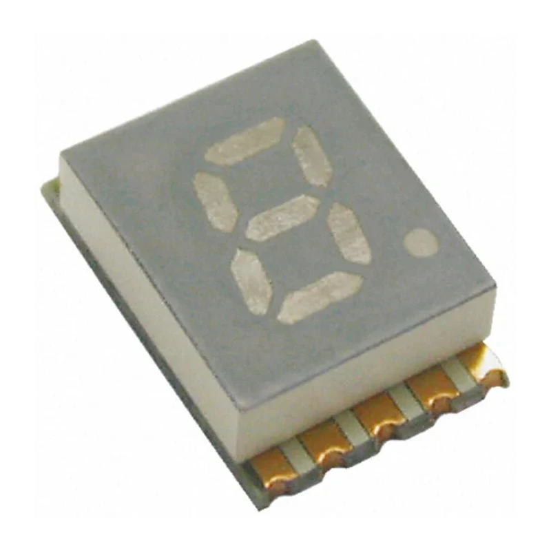Kingbright 1 Digit 7 Segment LED Display Cathode Green 12mcd Right Side Orientation 5.1mm KCSC02-123