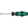 Wera Nut Driver, Hexagon Tip 10 mm, 80 mm Blade Length, 192 mm Overall Length, Chrome Plated Stainless Steel 05029465001