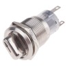 RS PRO Illuminated Anti-Vandal Selector Switch On-On 2 Positions IP67 Stainless Steel AV03 Series 877-1971