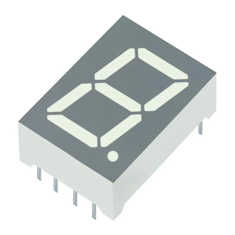 Kingbright 1 Digit 7 Segment Red LED Display Anode 2.5V 11mcd 13.2 mm Height SA52-11SURKWA