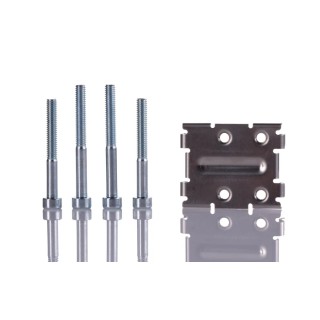 Norgren DIN Rail Kit for Electronic Pressure Sensors, Robust Metal, 36.9mm x 30mm, Model 54D-DINRAIL-CLIP