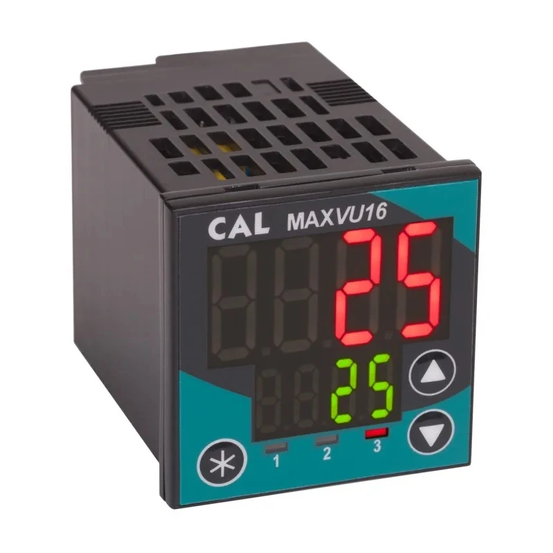 CAL MAXVU16 DIN Rail PID Temperature Controller 1 Input, 3 Output SSR Relay 24V ac/dc Temperature Control MV160LARR021U0