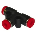 Norgren Pneufit C Series Pneumatic Fitting Female G 1/4 In BSPP Male Push-in 8mm Nickel Plated Brass C00600800