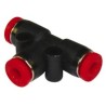 Norgren Pneufit C Series Pneumatic Fitting Female G 1/4 In BSPP Male Push-in 8mm Nickel Plated Brass C00600800