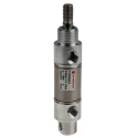 Norgren Pneumatic Roundline Cylinder 20mm Bore, 10mm Stroke, Stainless Steel Body, Double Acting RT/57220/M/10
