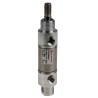 Norgren Pneumatic Roundline Cylinder 20mm Bore, 10mm Stroke, Stainless Steel Body, Double Acting RT/57220/M/10