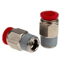 Norgren Pneumatic Fitting Pneufit C Series 10 mm BSP Thread Length 10mm Connection R 1/4 Plastic Body C01250828