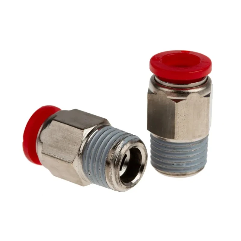 Norgren Pneumatic Fitting Pneufit C Series 10 mm BSP Thread Length 10mm Connection R 1/4 Plastic Body C01250828