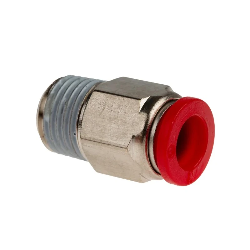 Norgren Pneumatic Fitting Pneufit C Series 10 mm BSP Thread Length 10mm Connection R 1/4 Plastic Body C01250828