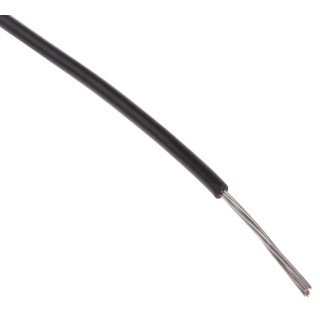 Alpha Wire RS PRO Series Black 0.13 mm² Hook Up Wire, 26 AWG, 7 x 0.16 mm Core Strands, 100 m Length, Polyvinyl UL1429