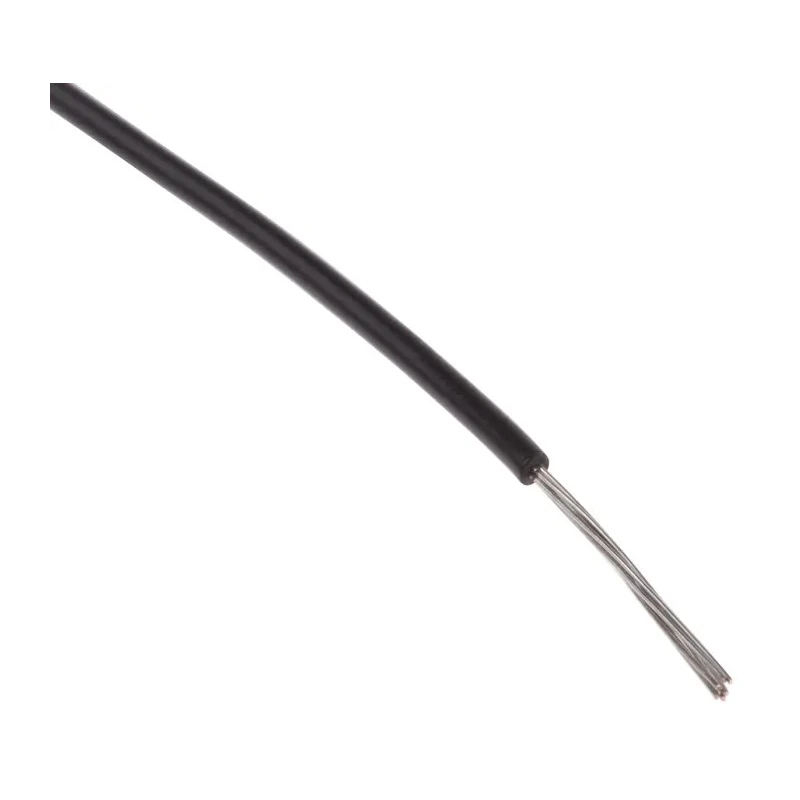 Alpha Wire RS PRO Series Black 0.13 mm² Hook Up Wire, 26 AWG, 7 x 0.16 mm Core Strands, 100 m Length, Polyvinyl UL1429
