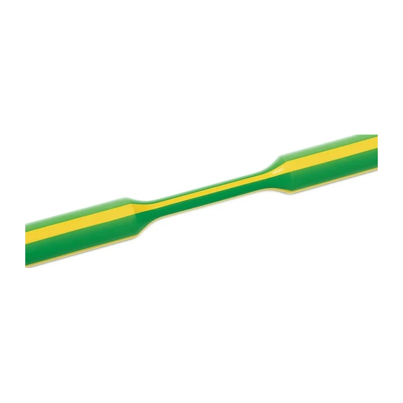 HellermannTyton Heat Shrink Tubing Yellow Green 3 mm Sleeve Diameter x 30 m Length 3:1 Shrink Ratio Polyolefin Flame TF31