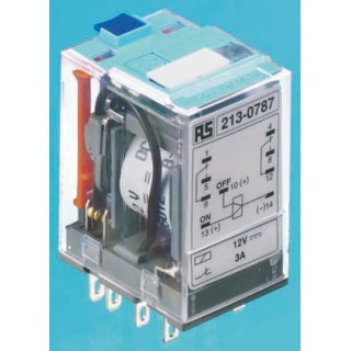 Releco Power Relay 5A Switching Current, 115V AC Coil, DPDT Contact Configuration C9-R21 / AC 115 V