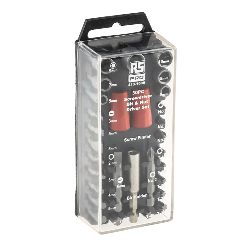 RS PRO 30-Piece 1/4 in Standard Socket Set Chrome Vanadium Steel Hex Drive 213-1005