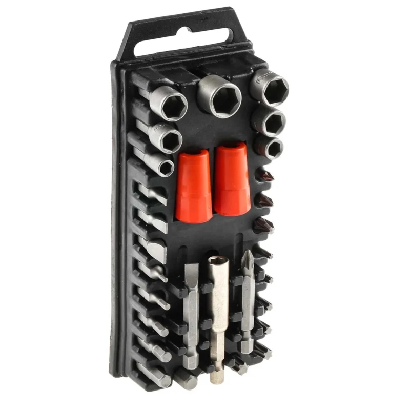 RS PRO 30-Piece 1/4 in Standard Socket Set Chrome Vanadium Steel Hex Drive 213-1005