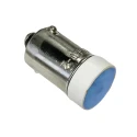 Idec Blue Indicator Lamp Multichip 12V BA9 Base 10.6 mm Diameter 200mcd LSED-1SN