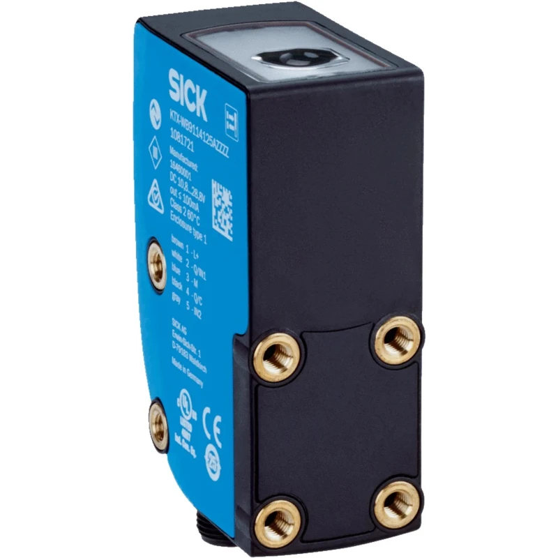 SICK Contrast Sensor RGB LED 13 mm, Push Pull Output, 100 mA Analogue, IP67, 30V dc KTX-WB9114225UZZZZ