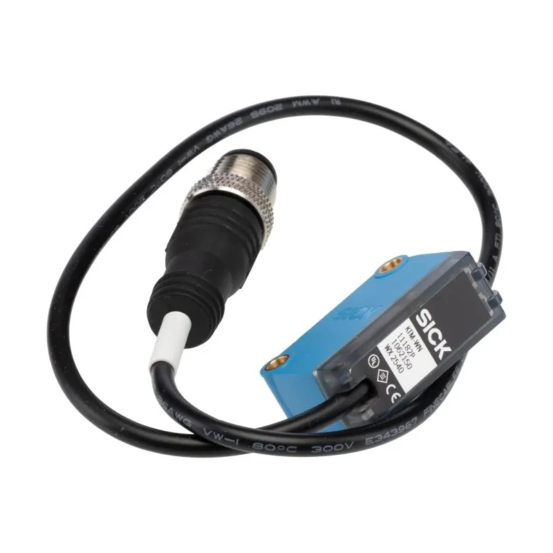 SICK Contrast Sensor RGB LED 12.5 mm Maximum Detection, NPN Output, 50 mA Current, IP67 Rated, 24V DC 