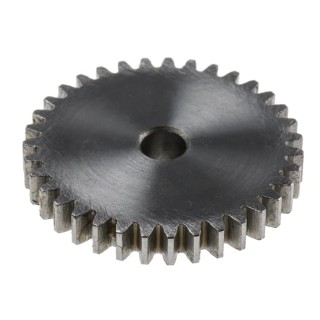 RS PRO Steel 35 Teeth Spur Gear, 1 Module, 6mm Bore, 35 mm Pitch Diameter, 14 mm Hub Diameter 878-7910