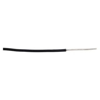 Alpha Wire Hook Up Wire TEFLON Series Black 0.2 mm² 24 AWG Silver Plated Copper 600V 200°C 30 m 5854 BK005