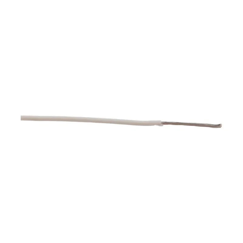 Alpha Wire Hookup Wire TEFLON Series White 0.14 mm², 26 AWG, 7 x 34 AWG Core Strands, 100 ft, 250V, PTFE Jacket 2843/7 WH005