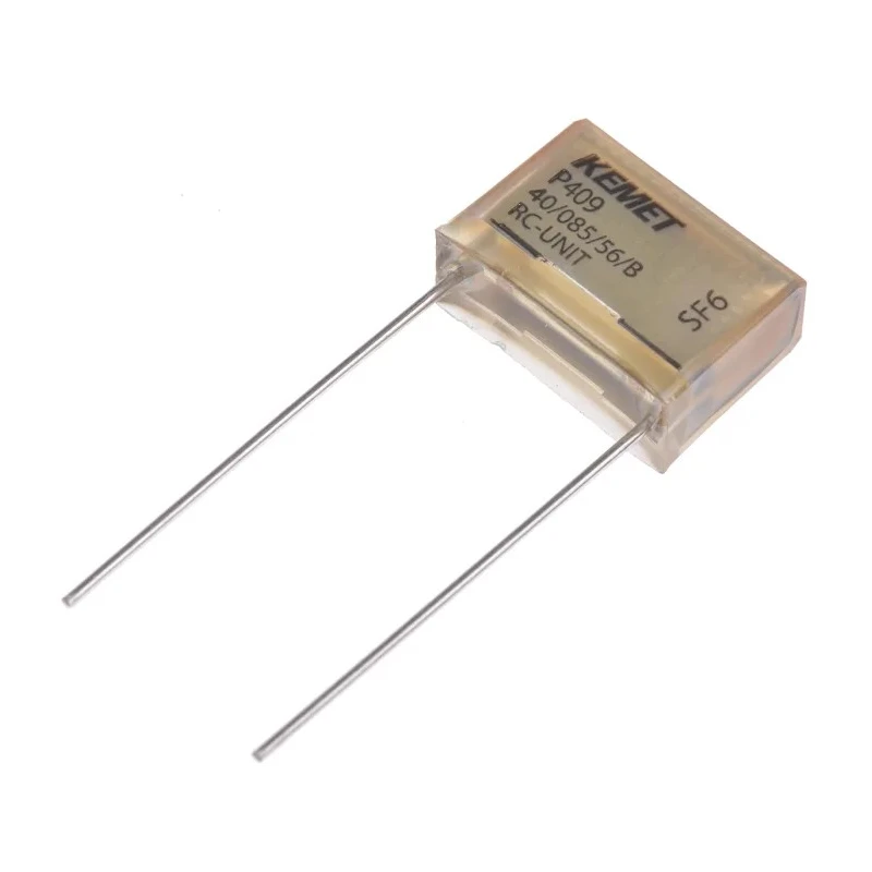 KEMET P409 Paper Capacitor X2 Through Hole 47nF 275V AC 275V DC 2 Pin 15.2mm Pitch P409QM473M275AH101