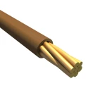 Alpha Wire Hookup Wire TEFLON Series Brown 0.23 mm² 24 AWG 30.5 m Polytetrafluoroethylene Insulation 250 V 200°C 2844/7 BR005