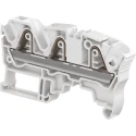 Entrelec ZK6 Series DIN Rail Terminal Block, Grey, 6mm² Cable CSA, 1-Level, Spring Clamp 1SNK708011R0000