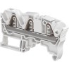 Entrelec ZK6 Series DIN Rail Terminal Block, Grey, 6mm² Cable CSA, 1-Level, Spring Clamp 1SNK708011R0000