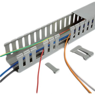Betaduct Metric Grey Open Slot Cable Trunking, x D60mm x L2m, Polyvinyl Chloride, Self-Extinguishing UL94 V-0 Rated W25mm