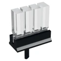 Mentor GmbH Vertical 4-Way Straight Rigid LED Light Pipe Clear 1296.4114
