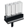 Mentor GmbH Vertical 4-Way Straight Rigid LED Light Pipe Clear 1296.4114