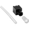 Mentor GmbH PCB 1-Way Straight Flexible LED Light Pipe Clear Yellow 86mm Length 1316.8001